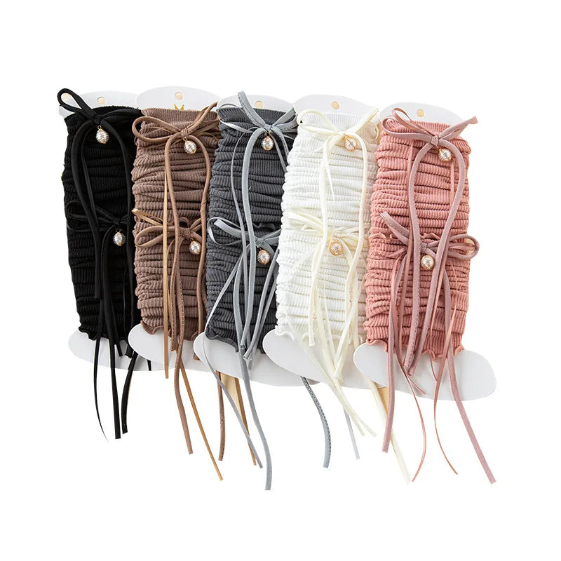 3-12 Year Chic Cute Bow Ribbon Leg Cover Korean Fashion Sweet Bow Knee High Sock Soft Cotton School Sock Clothes Accessories