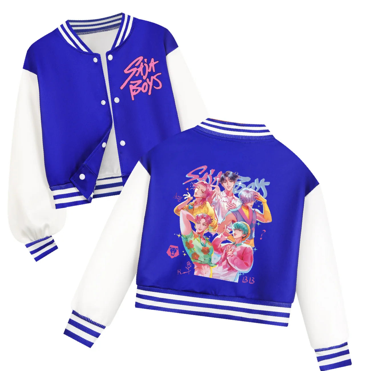KPop Demon Hunters Kids Huntrix SAJABOYS Clothes Boys Baseball Uniform Spring Autumn Girls Baby Casual Hoodies Children Costume