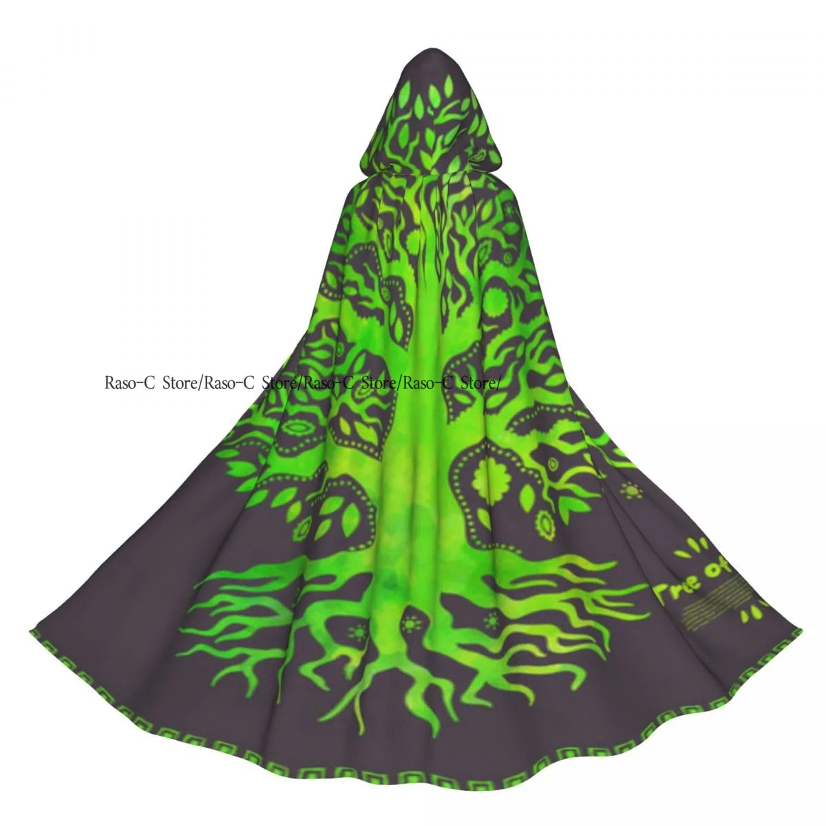 Hooded Cloak Unisex Cloak with Hood Tree With Ripe Apples Harvest Season Theme Cloak Vampire Witch Cape Cosplay Costume