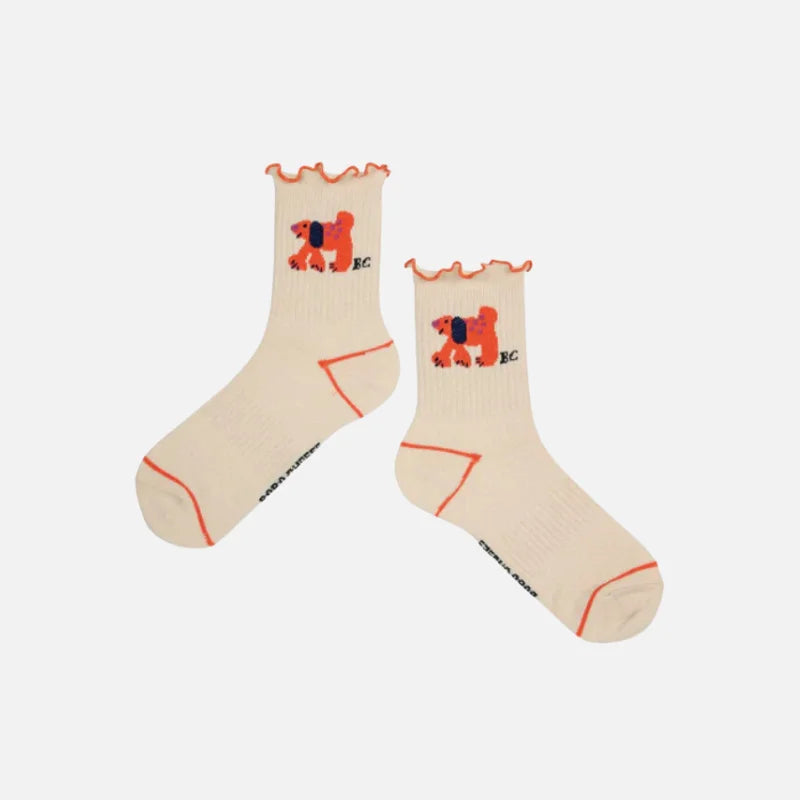 2024 New BC Autumn Girls Leg Warmers New Cute Cartoon Children's Cotton Socks Kid Clothes Baby Boys Sock