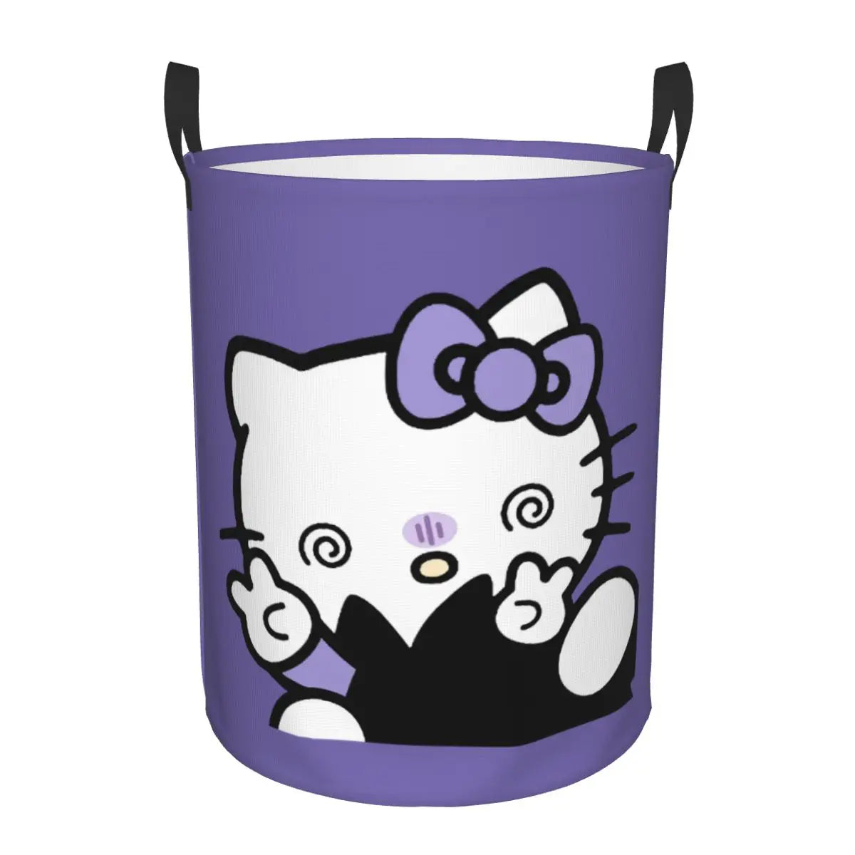 Custom Hello Kitty Laundry Basket Collapsible Large Clothes Storage Bin Cartoon Character Baby Hamper