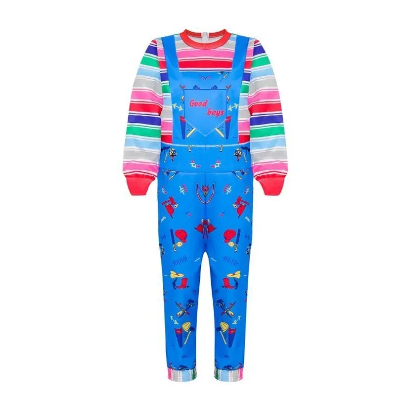 Halloween Child's Play Cosplay Bride of Chucky Costume for Kids Boy Girls Funny Horror Scary Birthday Party Christmas Costume