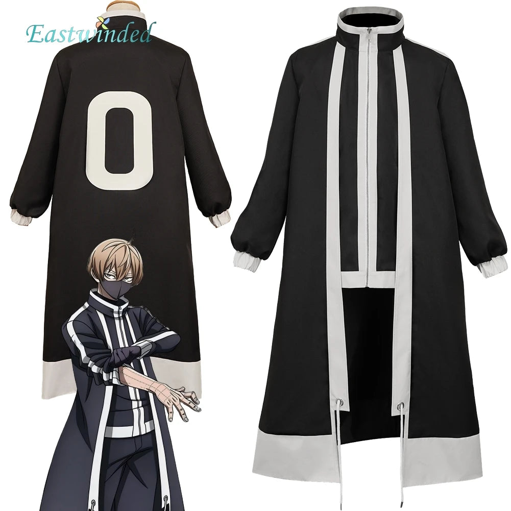 2025 Anime Tougen Anki Ichinose Shiki Cosplay Black Coat Costume Men Women Roleplay Uniform Outfits Hallowmas Carnival Party
