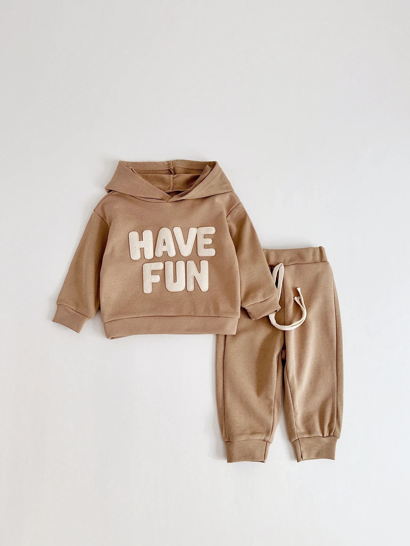 Newborn Baby Clothes Set Boys Girls Hoodies Suit Casual Style Letter Print 2PCS Sets Children Baby Sweatshirt Spring Autumn