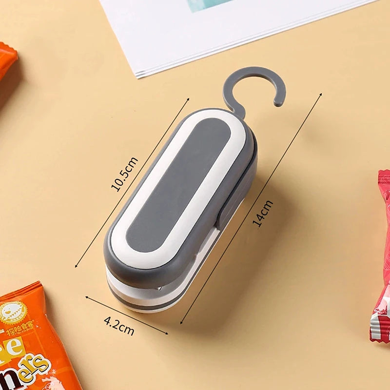 1300mAh Rechargeable Mini Bag Sealer and Cutter, 3 Variable Heat Modes, Widened Thermal Strip
