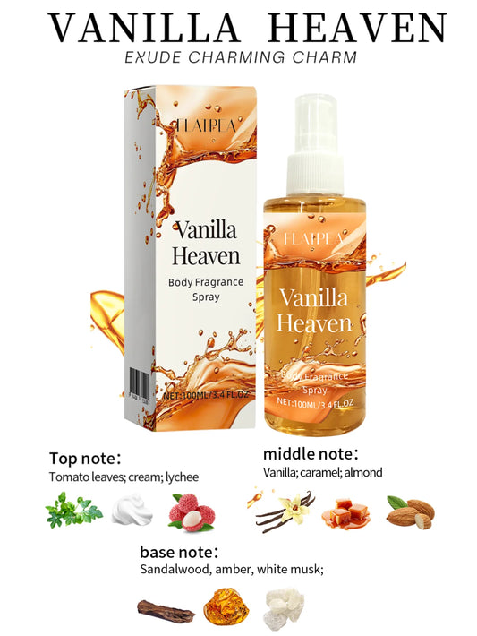 100ml Vanilla Fragrance Fragrance, Body And Hair Mist, Long-Lasting Scent, Suitable For Business Occasions, Dates