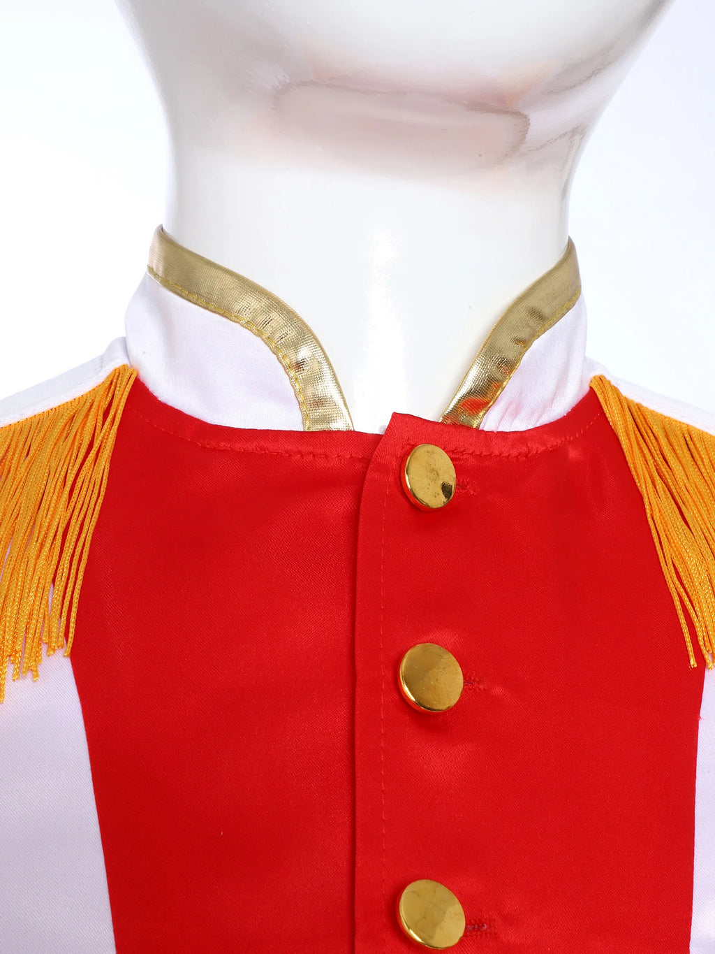 Boys Girls Marching Band Uniform Long Sleeve Tassel Nutcracker Jacket Coat Guard Outerwear for Christmas Drum Major Performance