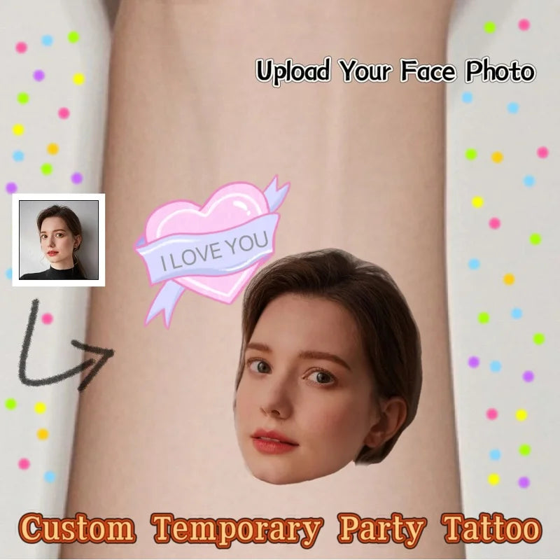 40PCS Customizable wedding temporary tattoo sticker personalized couple lover Proposal Bride groom decoration dressing up marrym