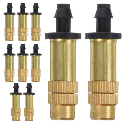10 Pcs Adjustable High-pressure Atomizing Nozzle Brass Atomization Free Bending Copper Mist