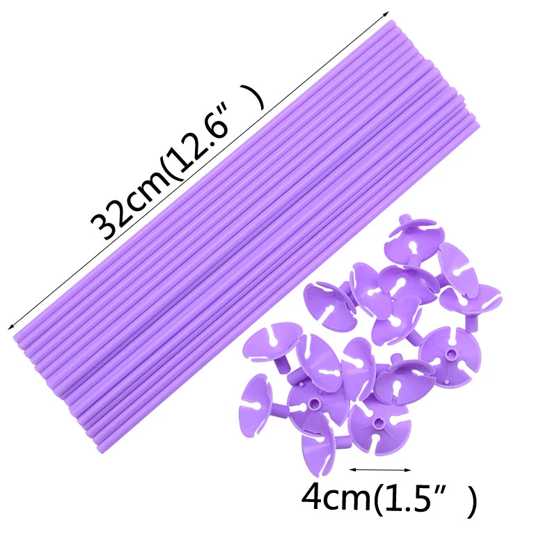 30cm Latex Balloon Stick White Balloons Holder Sticks with Cup Wedding Birthday Party Inflatable Balls Decoration Accessories