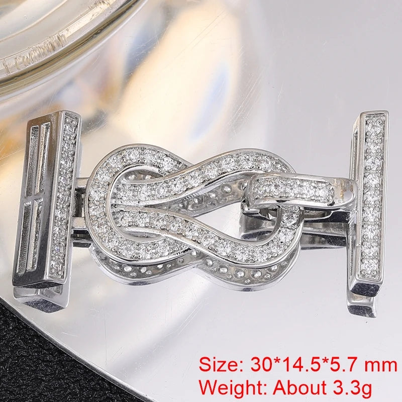 Juya 18K Gold Plated Baroque Pearls Connector Fastener Clasps DIY Jewelry Making Accessories Women Beads Lock Closure Supplies