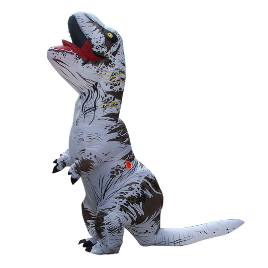 Funny Inflatable Dinosaur Carnival Costume Halloween Christmas New Year Birthday Party Role Playing T-Rex Inflatable Suit Gift