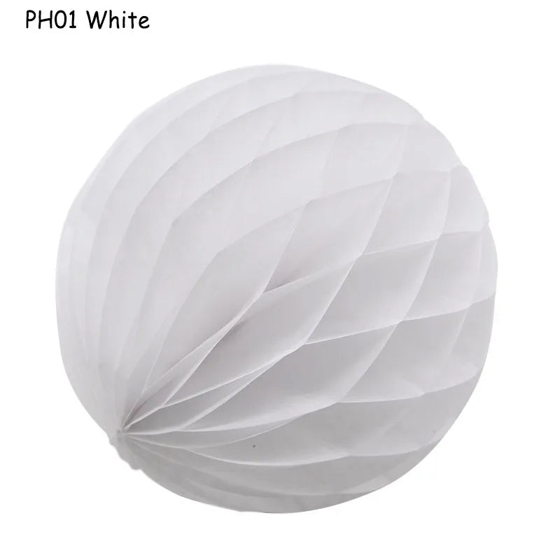 5pcs/lot 10/15cm Decorative Paper Honeycomb Ball Pastel Flower Wedding Kid Birthday Party Decoration Baby Shower Supplies8Z