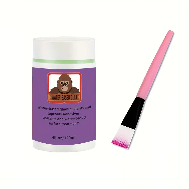 120ml Water Based Sealant Drawing Sealant Adhesive Multifunctional Glue With Brush For DIY Handicraft Wood Art Plastic & Paper