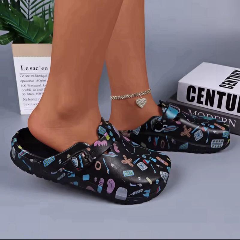 Nurses Slippers Platform EVA Clogs Mules - Lightweight Women's Sllides