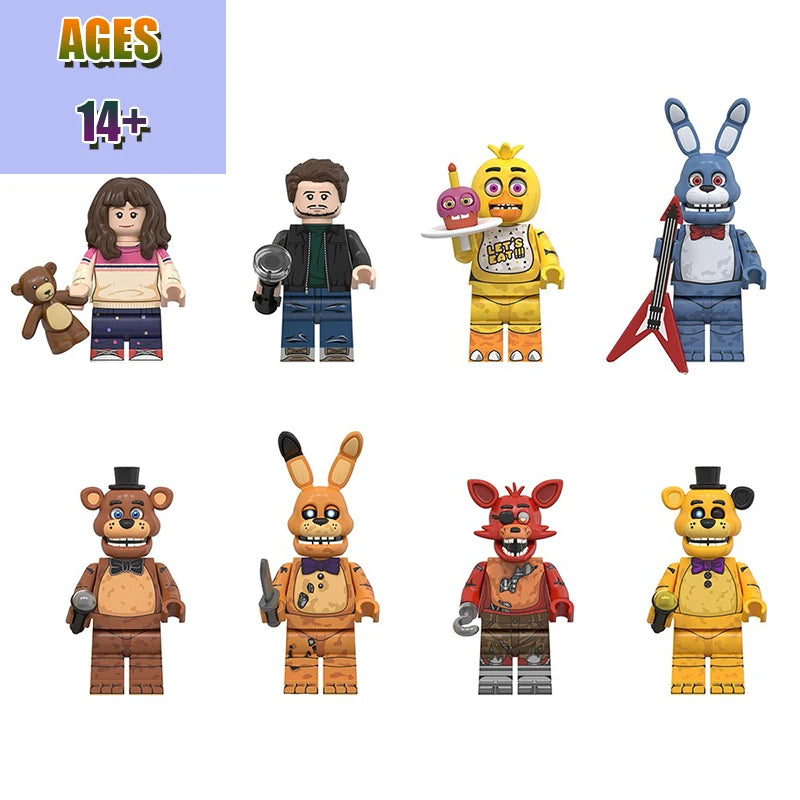 8pcs Children's Building Figures Toys Small Particles Building Accessories Bricks Figures Educational Toys Bricks Birthday Gifts