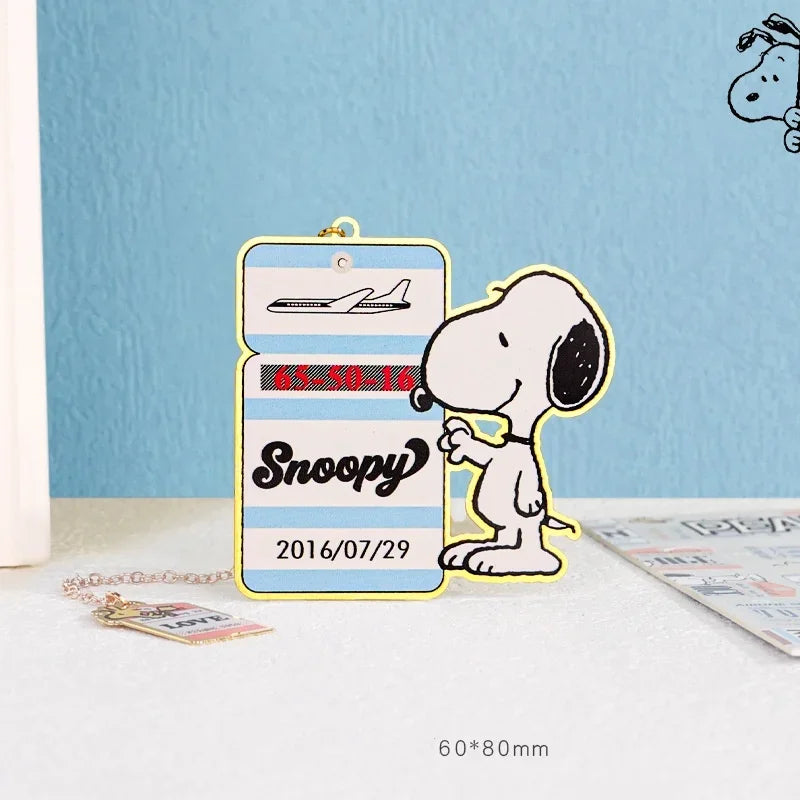 Peanuts Snoopy Metal Bookmark Charlie Brown Anime Figure Metal Collectibles Cute Stationery Toy Children Birthday Christmas Gift