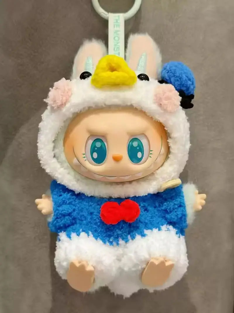 Disney Labubu Only clothes Baby Dressed For Archangel Zimomo Goof Bruto Donald Duck Clothes Vinyl Suit Sitting Doll Clothes Gift