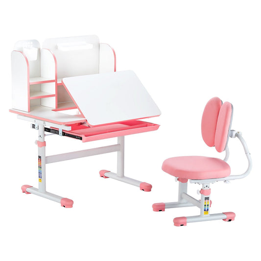 Kids Study Chair And Desk Set, Study Desk And Chair For Kids With