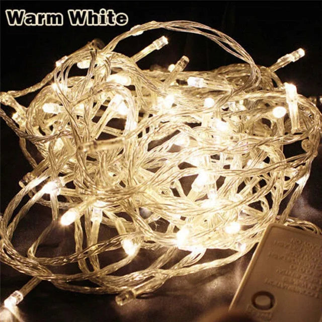 110V 220V 10M 100 Led String Garland Christmas Tree Chain Fairy Light  Waterproof Home Garden Party Outdoor Holiday Decoration