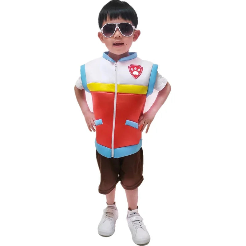 New 2025 Purim Captain Ryder Cosplay Costume Paw Patrol Kids Children Vest Birthday Party Coat Carnival Gift eqs9X