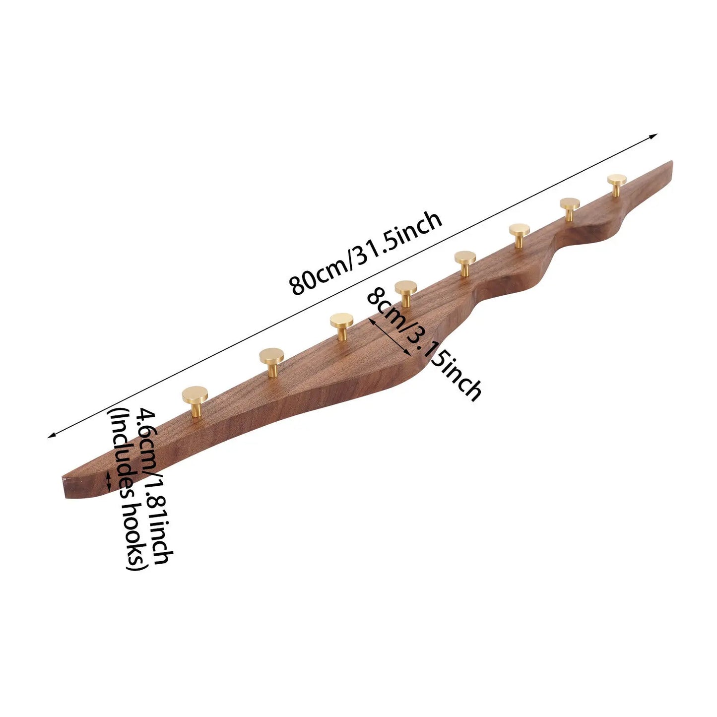 31.5*3.15in Wall-Mounted Hooks Creative Coat Hooks Wall Decoration Hooks For Coat/Key/Bag