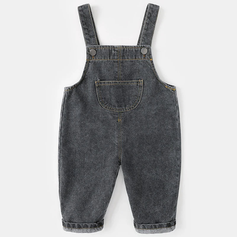 2024 Summer Baby Girl Rompers Jeans For Boys Korean Casual Fashion Denim Jumpsuits Toddler Overalls Korean Kids Clothes BC1031-1