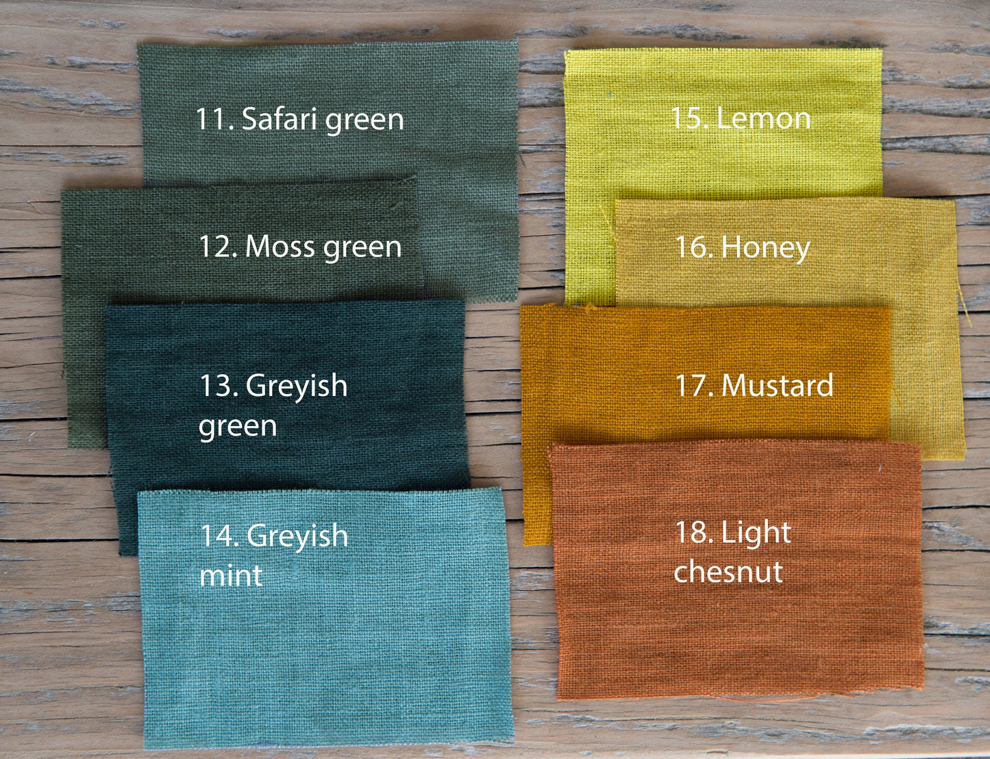 Greyish Mint linen curtain with multifunctional tape