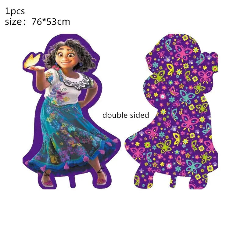 Disney Encanto Mirabel Isabella Party Balloons Set 32inch Purple Number Foil Balloons For Kids 1 2 3th Birthday Decor Air Globos