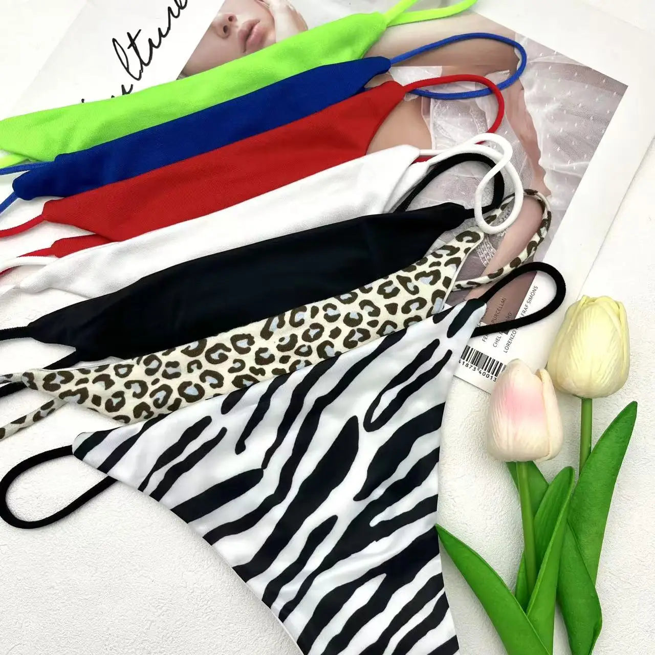 Custom Panties Thong With Name Thongs Leopard Zebra Printed Women Sexy Lingerie Letter Bikini Personalized string Underwear