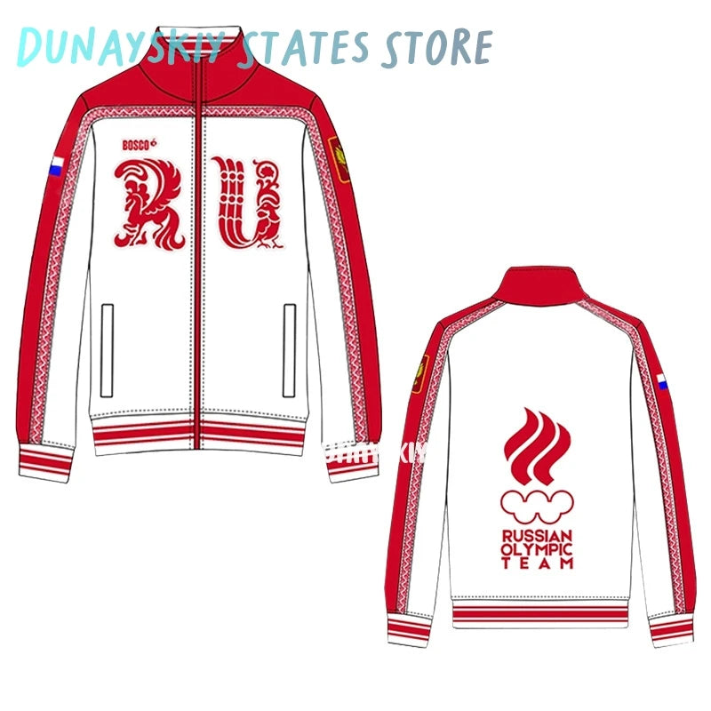 Anime Yuri Plisetsky Victor Nikiforov Cosplay Costume Red Blue Coat Jacket Pants Anime Unisex Halloween Sportswear for Women Men