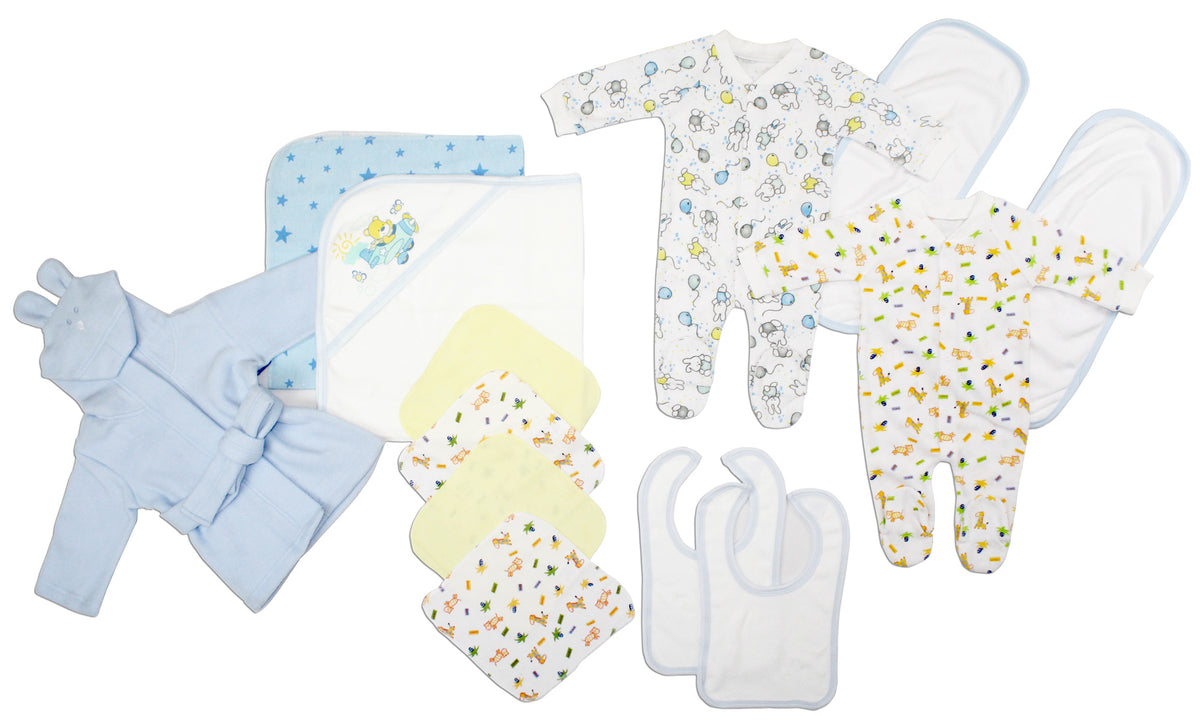 Newborn Baby Boys 14 Pc Layette Baby Shower Gift
