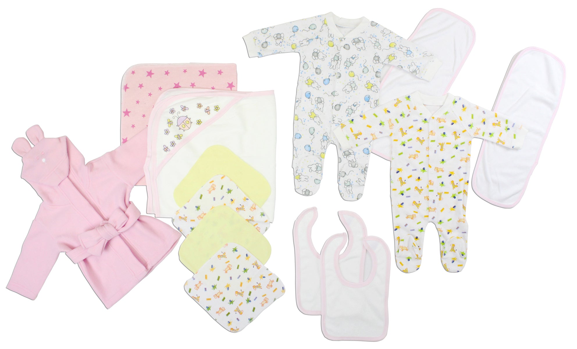 Newborn Baby Girls 14 Pc Layette Baby Shower Gift
