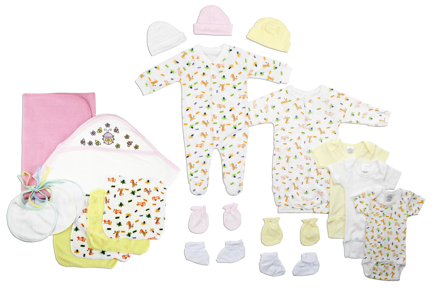 Newborn Baby Girls 21 Pc Layette Baby Shower Gift