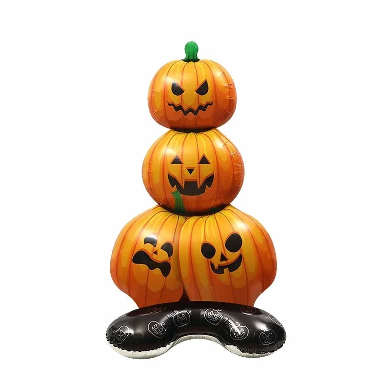 Halloween Decoration Balloon Pumpkin Pile Pumpkin Dead Tree Witch Scythe Grim Reaper Aluminum Balloon Halloween Party Decoration