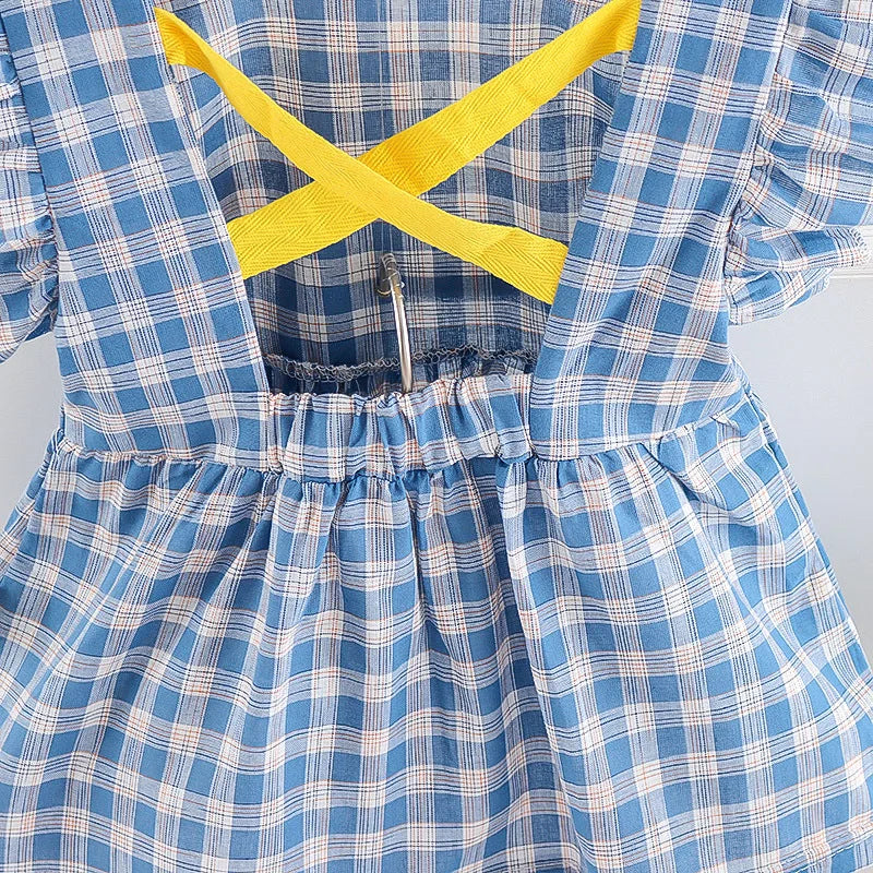 New Summer Baby Girl Clothes Suit Children Fashion Plaid T-Shirt Shorts 2Pcs/Sets Toddler Casual Costume Infant Kids Tracksuits