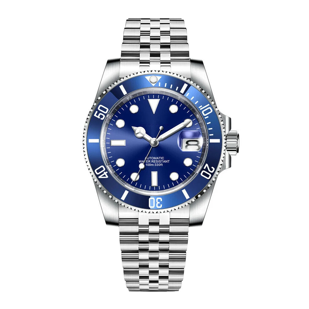 DIY Logo 40MM Dive Watch NH35 Automatic WristWatch 10Bar Waterproof Luminous Sapphire Ceramic bezel dress Watches Men Reloj