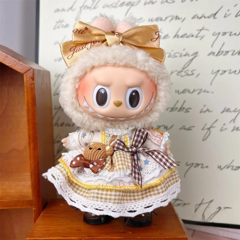 For 17cm Labubu Set High-Quality Clothes Set for Labubu V1/V2 Doll Accessories Clothe