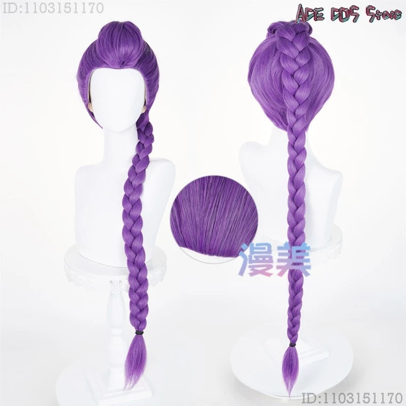 HUNTRIX = K-Pop Mira Rumi Zoey Demon Hunters Cosplay Wigs Halloween Girl Group Cosplay Hair Braid Outfit Women disfraz mujer