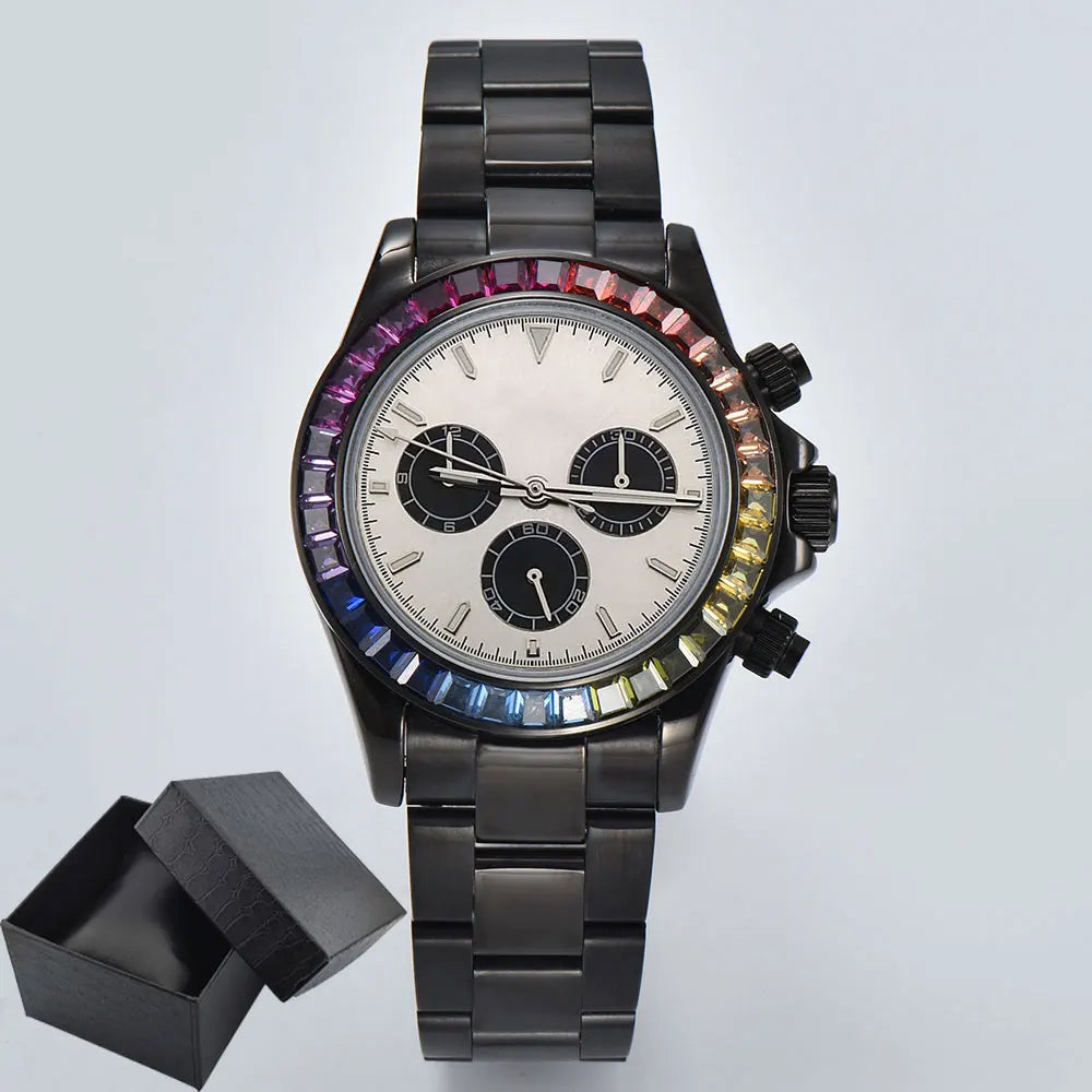 4613 WATCH man sapphire Glass GEM customized automatic mechanical watch 39.3mm  7750Amovement chronograph watch Waterproof 10ATM