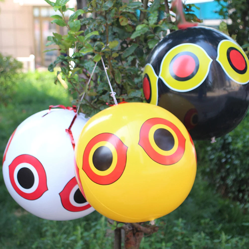1-10pcs Hanging Bird Repellent Ball 40CM PVC Inflatable  Scare Eye Balloons Anti-Bird Pigeons Repellent Pest Control for Outdoor