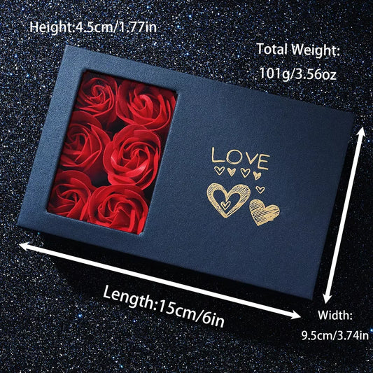 6PCS/SET Luxury Trendy Fashion Roman Digital Scale Quartz Watch Bracelet Necklace Earrings Set Perfect Gift for Friends or Moms