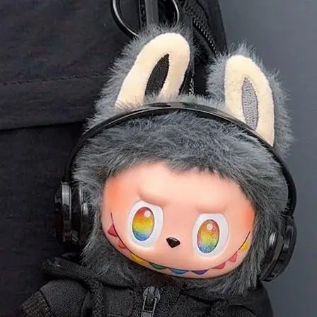 For  labubu Big Into Energy Series baby black suit clothes wild T-shirt shorts tide cool