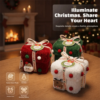 Velvet Christmas Packaging Box Thick Velvet Fabric High-End Candy Box Christmas Eve Xmas Christmas Eve Gift Box Christmas