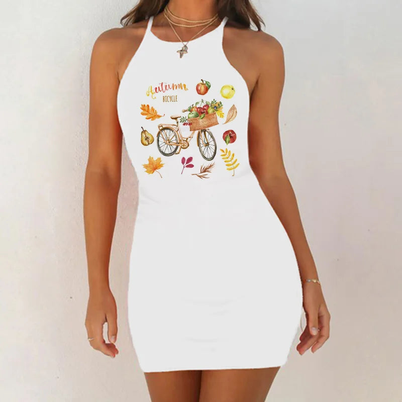 Nightgown Women Kawaii Korean Graphic Nightdress Plus Size Night Dress Sexy Sleepwear Slim Pack Hip Sleeveless Sleepshirts