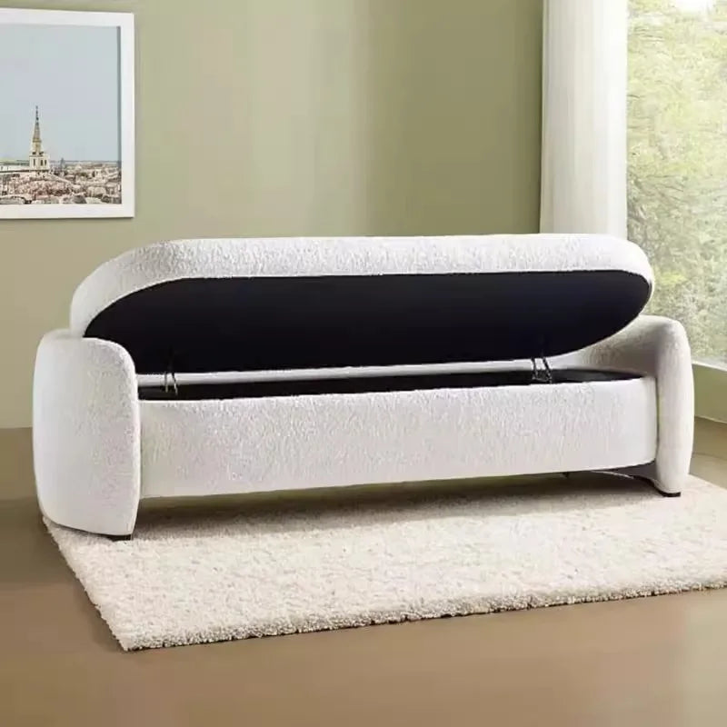 Vanity Chair Pouf Foot Stool Salon Storage Nordic Bench Seat Shoe Big Size Step Stool Ergonomic Muebles Entrance Hall Furniture