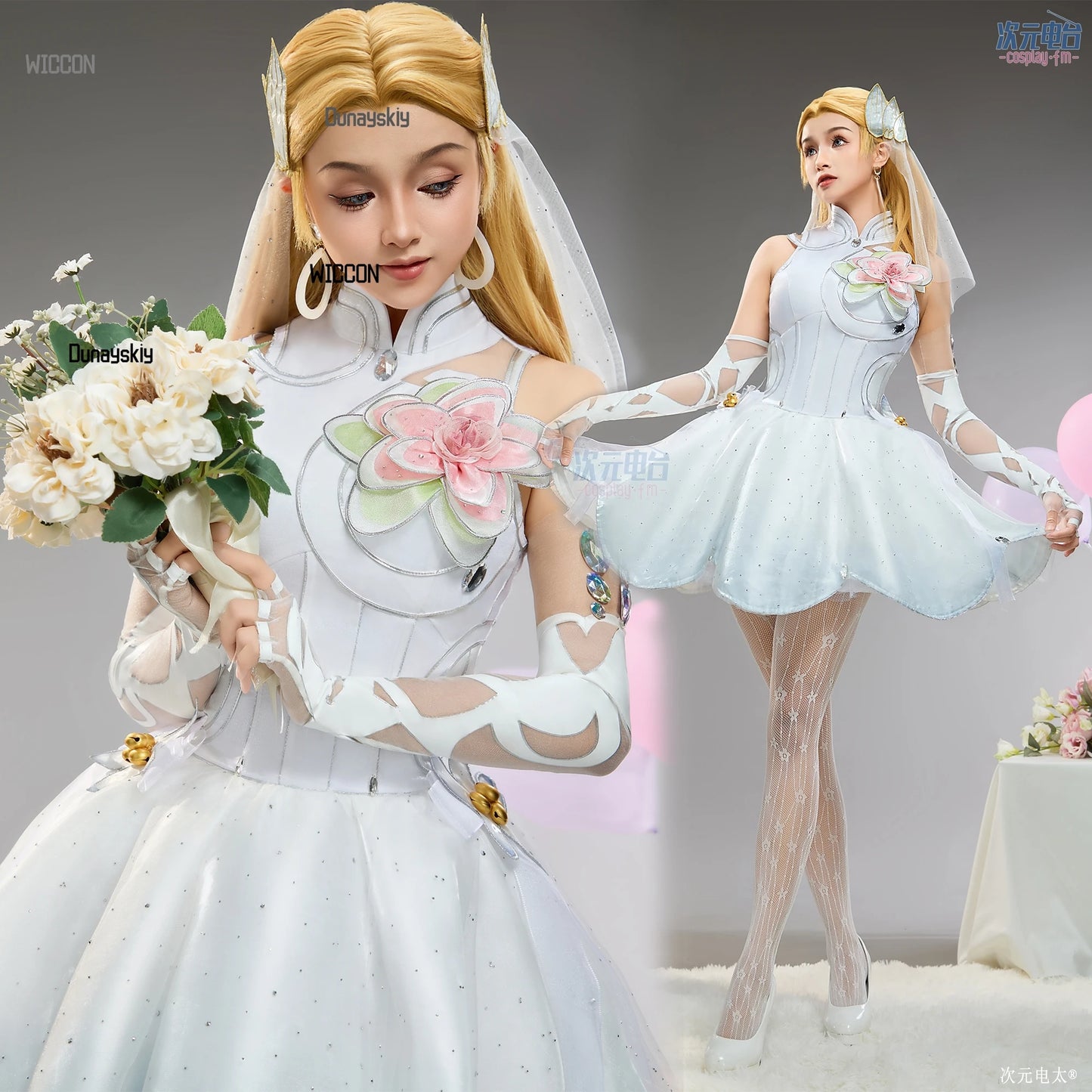 Invisible COS Woman Anime Game Cosplay Costumes Wig Accessions Wedding Lolita Dress Party Stage Kawaii Beauty Halloween Cosplay