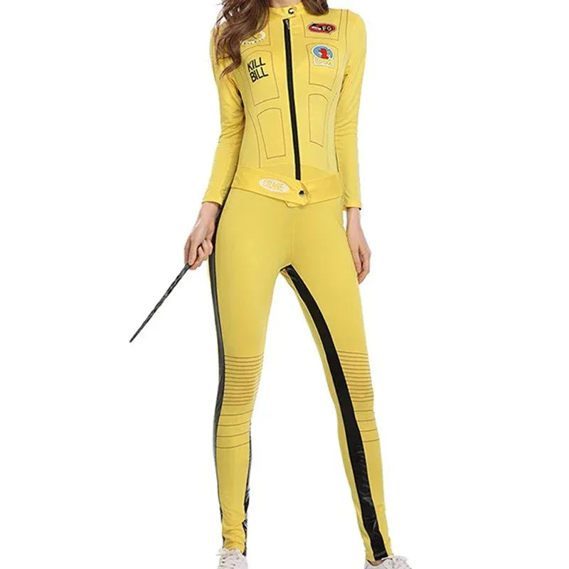 New 2025 Kill Bill The Bride Beatrix Kiddo Cosplay Costume Kung Fu Jumpsuit for Women Halloween Carnival Mardi Gras Costu eqs9X