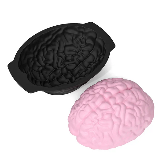 1PC Halloween Silicone Brain Shape Mold For Diy Ice Cubes Puddings Chocolates Cakes Halloween Christmas Festival Party