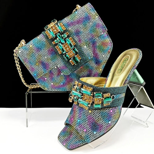 Glamoré™ – Camouflage Heels & Clutch Set